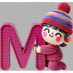 Cartoon letters-CL 586